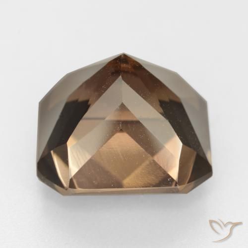 Quarzo fumé Marrone cioccolato naturale da 11.88 ct, Ottagonale / Taglio smeraldo, VVS-VS