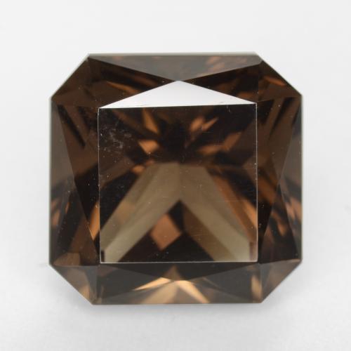 Quarzo fumé naturale marrone da 10,19 ct, taglio smeraldo, VVS-VS