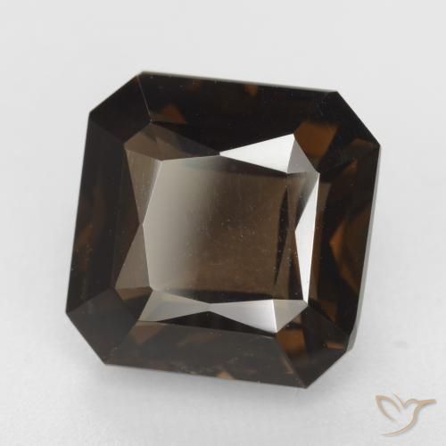 Quarzo fumé Hickory Brown naturale da 6.87 ct, Ottagonale / Taglio smeraldo, VVS-VS