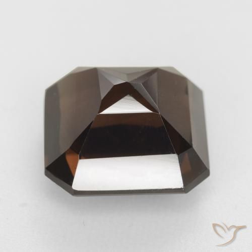 Quarzo fumé Hickory Brown naturale da 6.87 ct, Ottagonale / Taglio smeraldo, VVS-VS