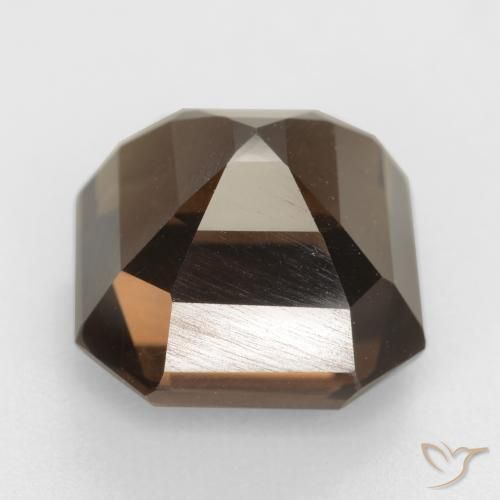 Quarzo fumé Hickory Brown naturale da 6.55 ct, Ottagonale / Taglio smeraldo, VVS-VS