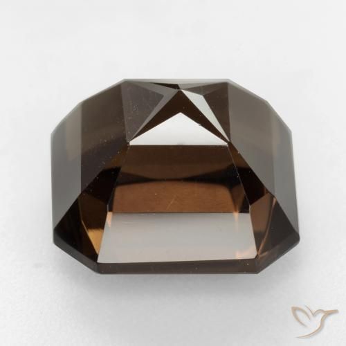 Quarzo fumè Marrone naturale da 8.59 ct, Ottagonale / Taglio smeraldo, VVS