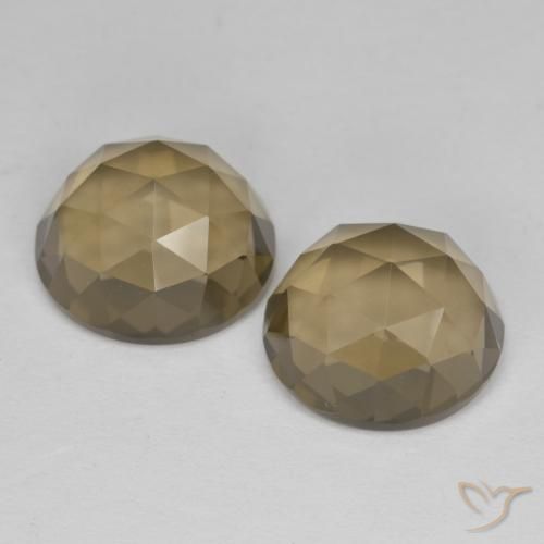 9.43ctw Naturale Marrone medio-chiaro Quarzo fumè, Ovale, VVS-VS