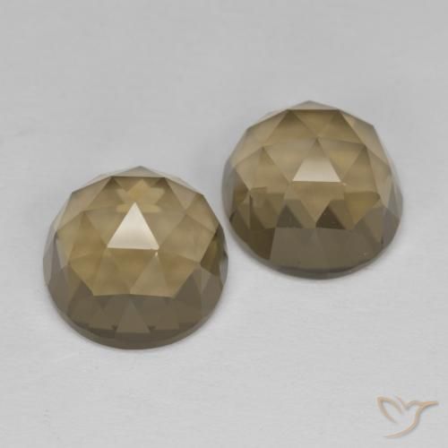 Gemme di Quarzo fumé Marrone medio-chiaro naturale da 9.43 ct, Ovale, VVS-VS