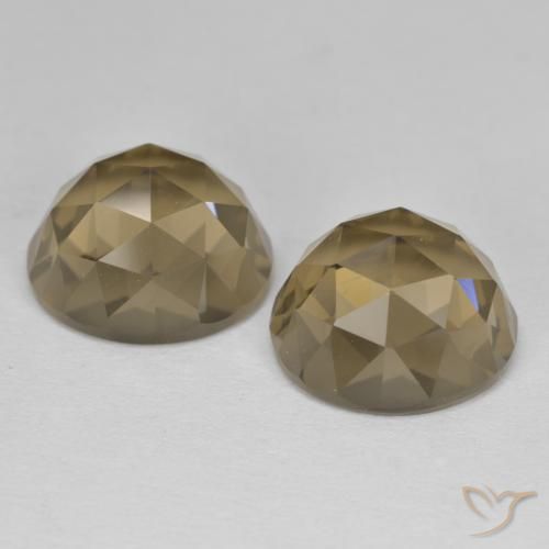 Gemme di Quarzo fumé Marrone medio-chiaro naturale da 9.43 ct, Ovale, VVS-VS