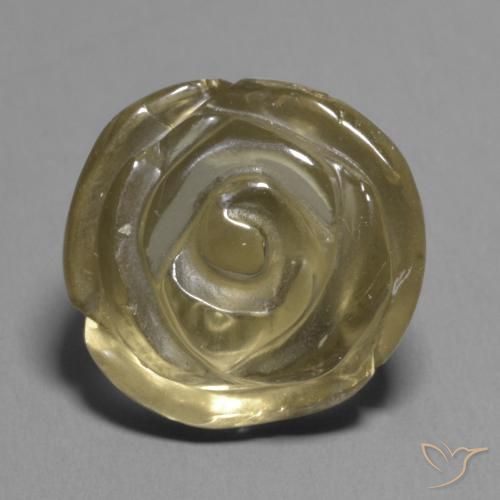 Quarzo fumé Marrone dorato naturale da 9.49 ct, Taglio a fiore, Trasparente