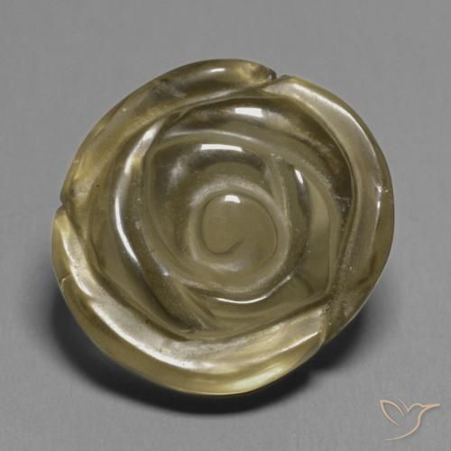 11.51ct Naturale Marrone medio Quarzo fumé, Taglio a fiore, Trasparente