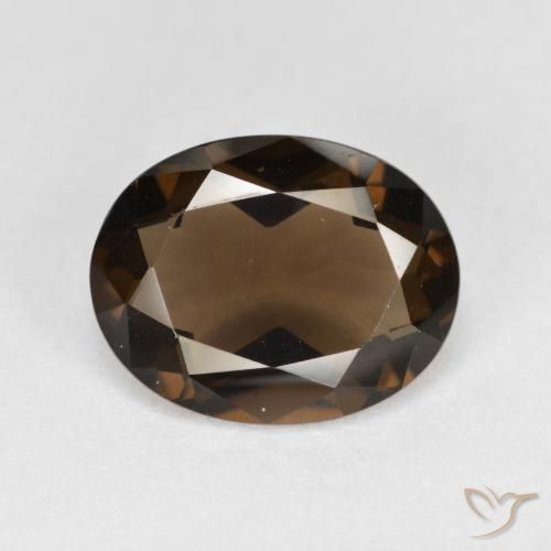3.16ct Naturale Hickory Brown Quarzo fumè, Ovale, VVS
