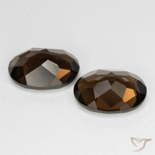Gemme di Quarzo fumé Marrone naturale da 6.30 ct, Ovale, VS
