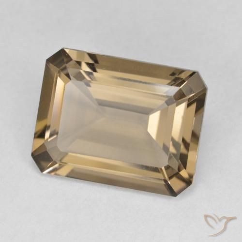 Quarzo fumé Moka chiaro naturale da 5.23 ct, Ottagonale / Taglio smeraldo, VVS-VS