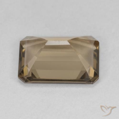 Quarzo fumé Moka chiaro naturale da 5.23 ct, Ottagonale / Taglio smeraldo, VVS-VS