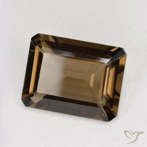 Quarzo fumé Pan di zenzero marrone naturale da 5.37 ct, Ottagonale / Taglio smeraldo, VVS-VS