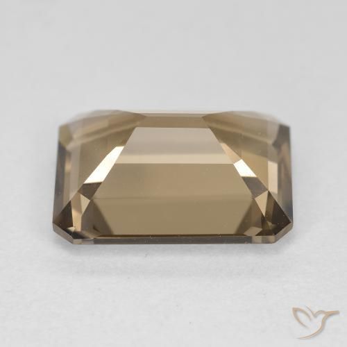 Quarzo fumé Marrone medio-chiaro naturale da 5.51 ct, Ottagonale / Taglio smeraldo, VVS-VS