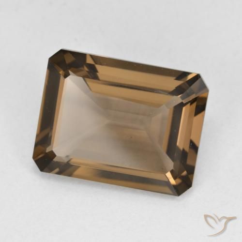 Quarzo fumé Pan di zenzero marrone naturale da 5.39 ct, Ottagonale / Taglio smeraldo, VVS-VS