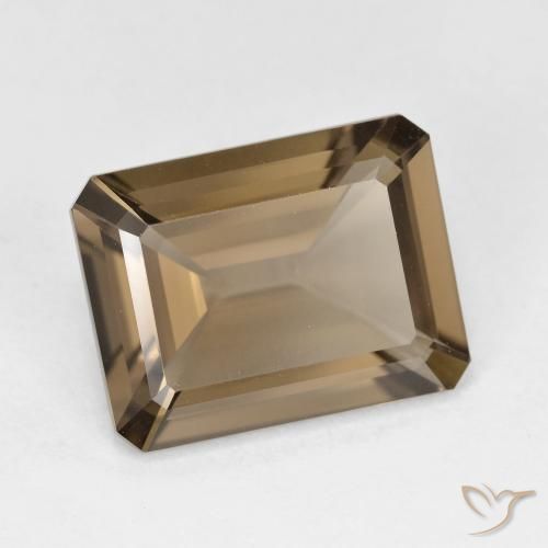 Quarzo fumé Marrone chiaro naturale da 5.20 ct, Ottagonale / Taglio smeraldo, VVS-VS