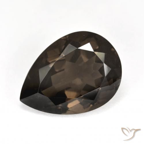 Quarzo fumè Marrone medio naturale da 6.50 ct, Forma a pera, VS