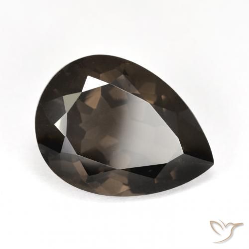 Quarzo fumè Marrone medio naturale da 6.50 ct, Forma a pera, VS