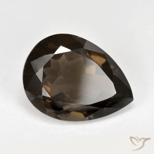 Quarzo fumé Marrone naturale da 6.48 ct, Forma a pera, VS