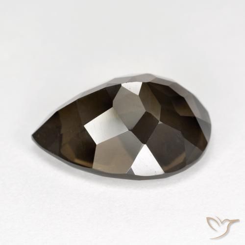 Quarzo fumé Marrone naturale da 6.48 ct, Forma a pera, VS