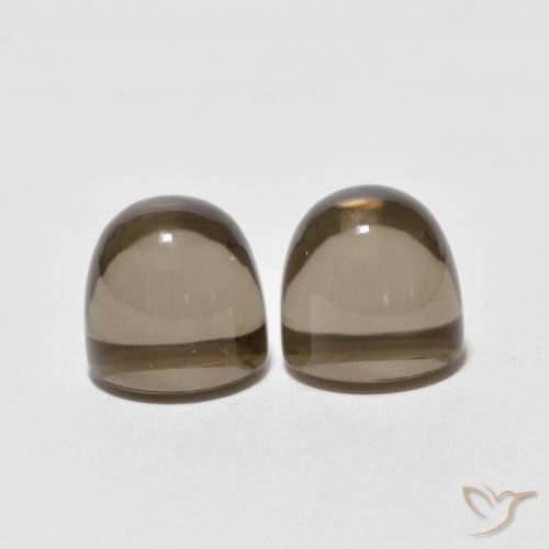 Gemme di Quarzo fumé Marrone caldo naturale da 8.19 ct, Rotondo, Trasparente