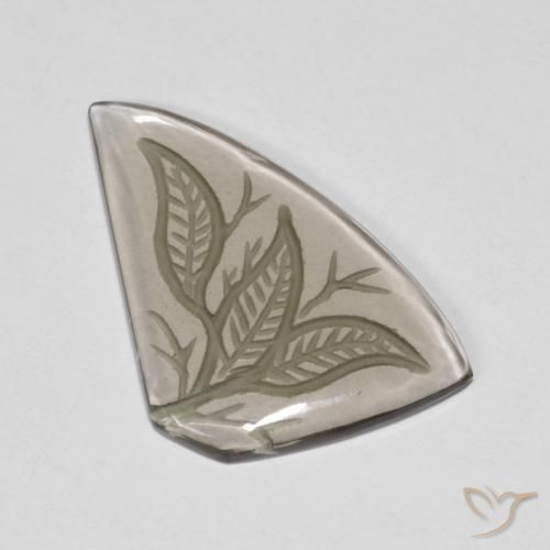 Quarzo fumé Marrone Molto Chiaro naturale da 10.24 ct, Taglio a fantasia, Trasparente