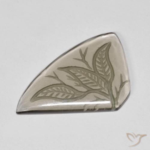 Quarzo fumé Marrone Molto Chiaro naturale da 10.24 ct, Taglio a fantasia, Trasparente