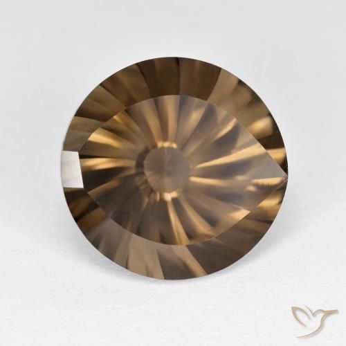 Quarzo fumé Marrone caldo naturale da 5.05 ct, Rotondo, VS