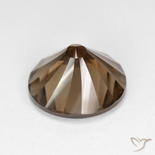 Quarzo fumé Marrone caldo naturale da 5.05 ct, Rotondo, VS