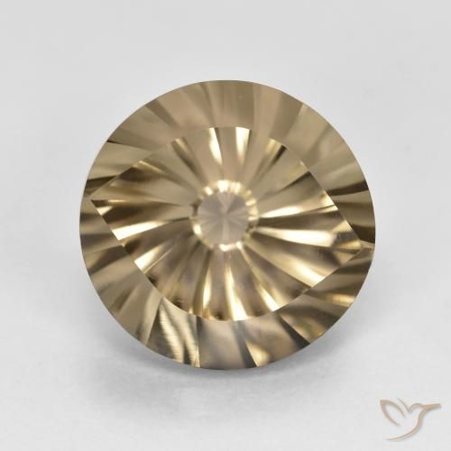 5.32ct Naturale Marrone medio-chiaro Quarzo fumé, Rotondo, VVS