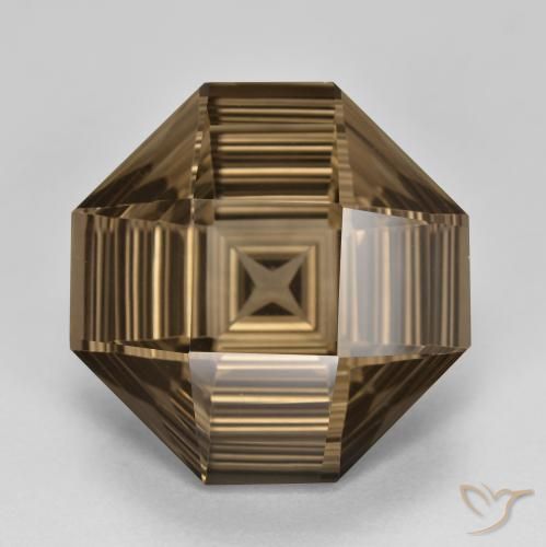 13.25ct Naturale Marrone medio-chiaro Quarzo fumè, Taglio smeraldo, VVS