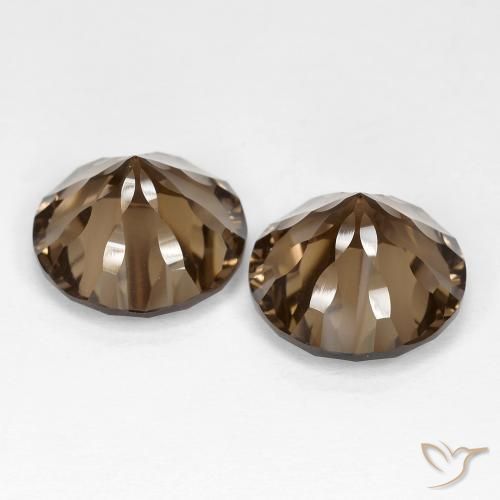 Gemme di Quarzo fumé Hickory Brown naturale da 10.94 ct, Rotondo, VS