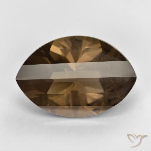 9.76ct Naturale Marrone caldo Quarzo fumè, Taglio marquise, VS