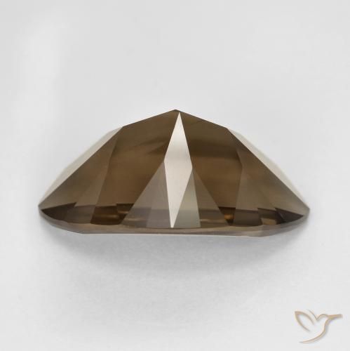 Quarzo fumé Marrone caldo naturale da 9.76 ct, Taglio marquise, VS