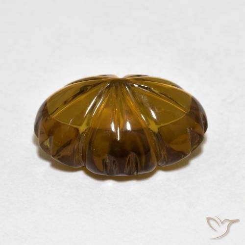 Quarzo fumé Marrone scuro naturale da 6.82 ct, Taglio a fiore, Trasparente