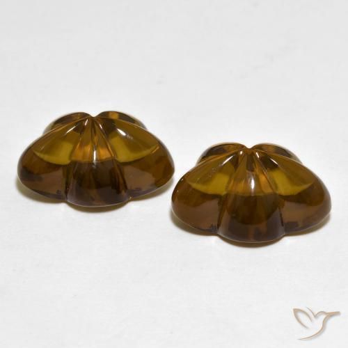 Gemme di Quarzo fumè Marrone scuro naturale da 13.02 ct, Taglio a fiore, Trasparente