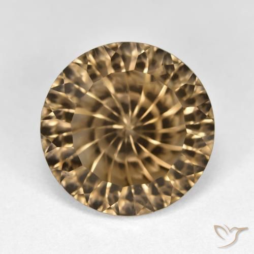 8.44ct Naturale Marrone medio-chiaro Quarzo fumé, Rotondo, VS