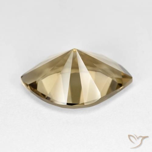 Quarzo fumé Marrone chiaro naturale da 7.22 ct, Taglio marquise, VS