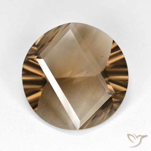 Quarzo fumè Marrone chiaro naturale da 7.93 ct, Rotondo, VS