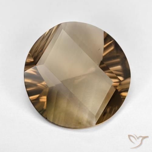Quarzo fumè Marrone chiaro naturale da 7.93 ct, Rotondo, VS