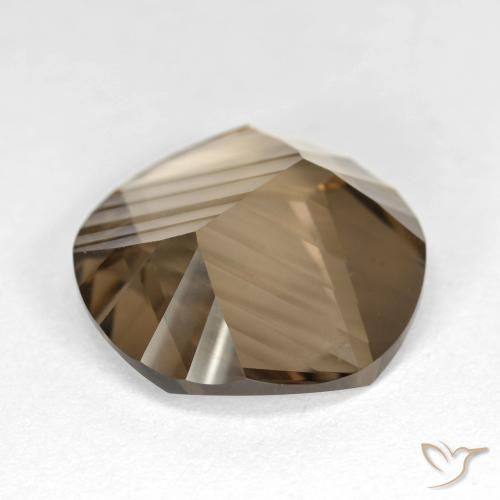 Quarzo fumè Marrone chiaro naturale da 7.93 ct, Rotondo, VS