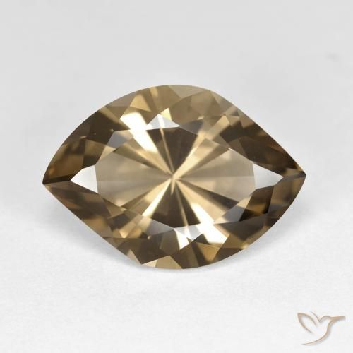 7.22ct Naturale Marrone caldo Quarzo fumè, Taglio marquise, VS