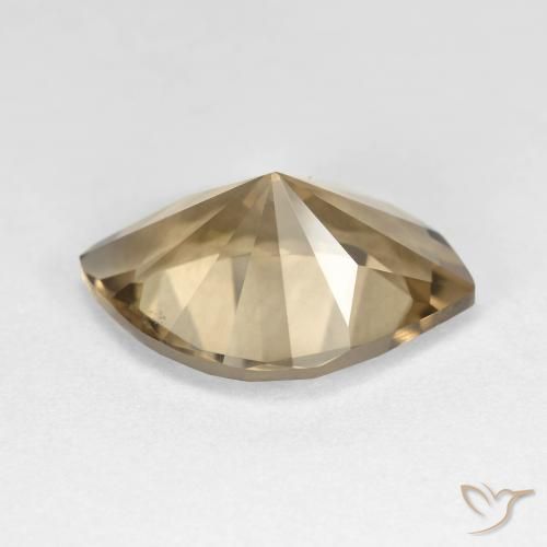 Quarzo fumé Marrone caldo naturale da 7.22 ct, Taglio marquise, VS