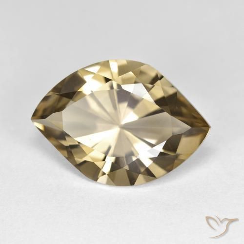Quarzo fumé Marrone medio naturale da 7.23 ct, Taglio marquise, VVS-VS