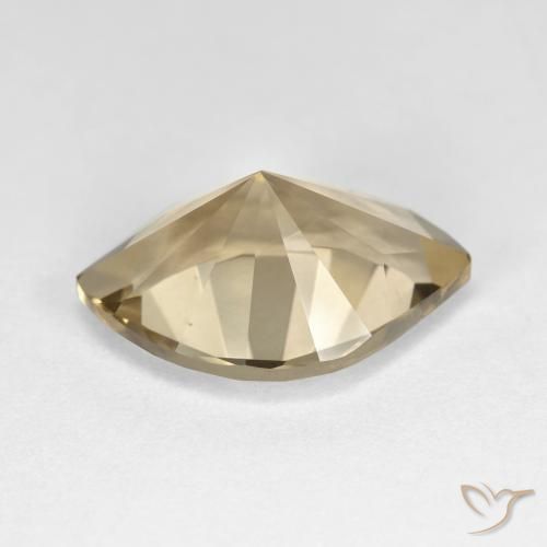 Quarzo fumé Marrone medio naturale da 7.23 ct, Taglio marquise, VVS-VS