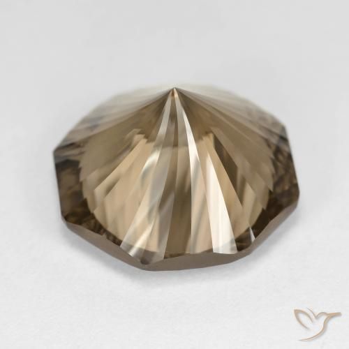 Quarzo fumé Marrone Caffè Chiaro naturale da 11.59 ct, Ottagonale / Taglio smeraldo, VVS