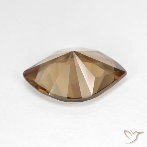 Quarzo fumé Marrone caldo naturale da 6.45 ct, Taglio marquise, VVS-VS