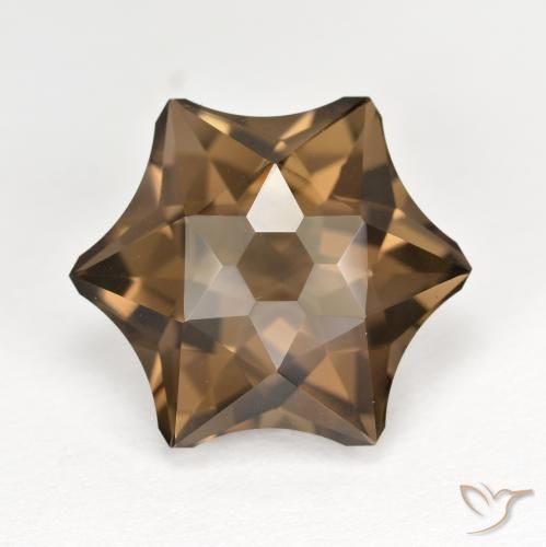 9.61ct Naturale Moka chiaro Quarzo fumè, Taglio a fantasia, VVS