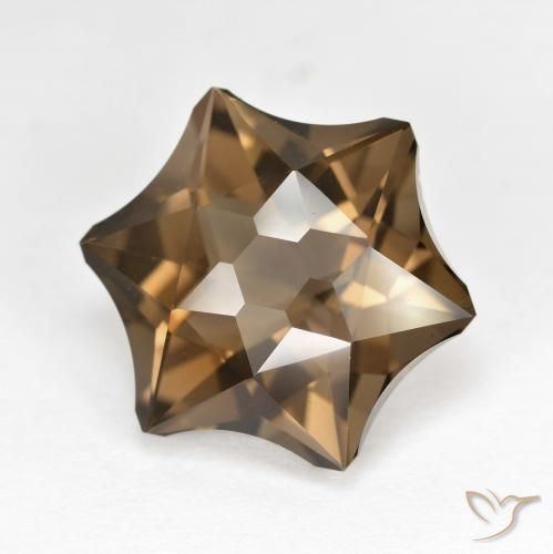 Quarzo fumé Moka chiaro naturale da 9.61 ct, Taglio a fantasia, VVS