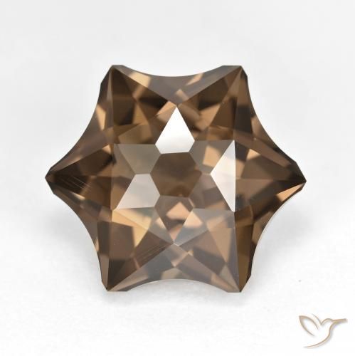 9.76ct Naturale Pan di zenzero marrone Quarzo fumè, Taglio a fantasia, VVS