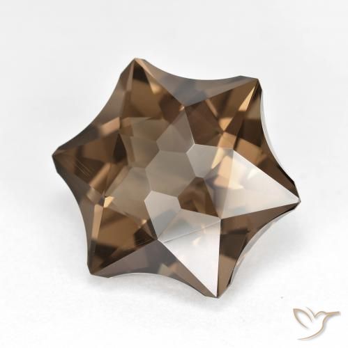 Quarzo fumé Pan di zenzero marrone naturale da 9.76 ct, Taglio a fantasia, VVS